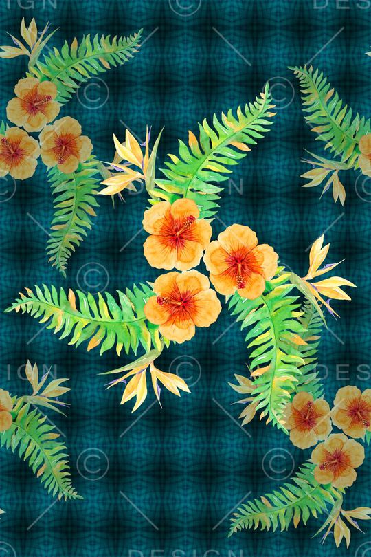 几何炫彩印花华亿平台图片