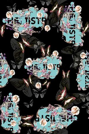 抽象印花华亿平台图片