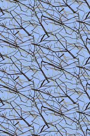 树枝印花华亿平台图片