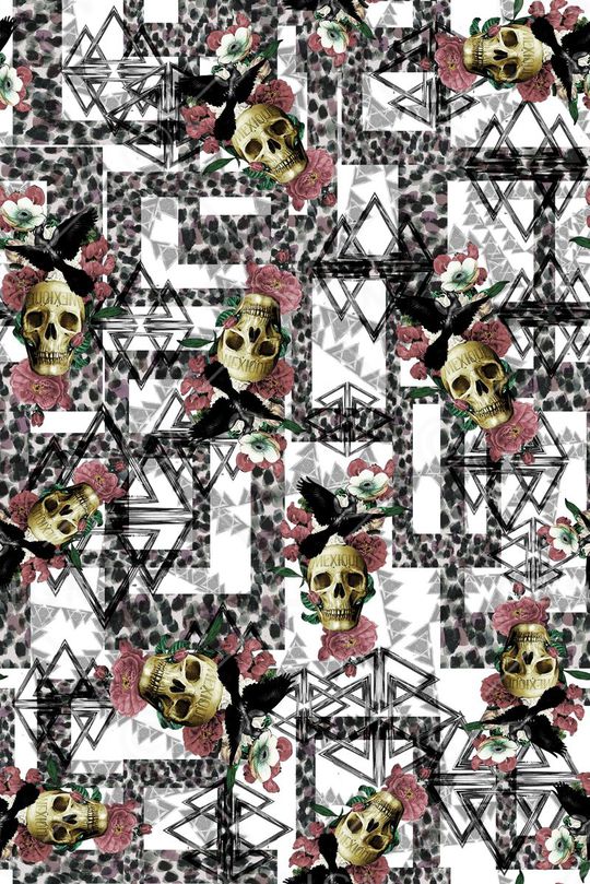 水彩花卉印花华亿平台图片