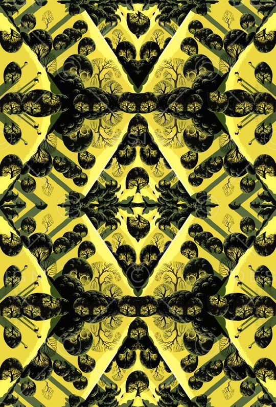 抽象几何印花华亿平台图片