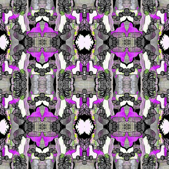 抽象几何印花华亿平台图片