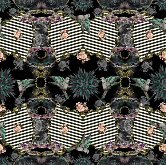 欧式风格印花华亿平台图片