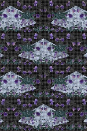 抽象几何印花华亿平台图片