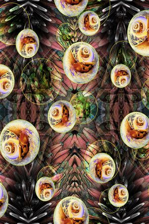 神话人物印花华亿平台图片