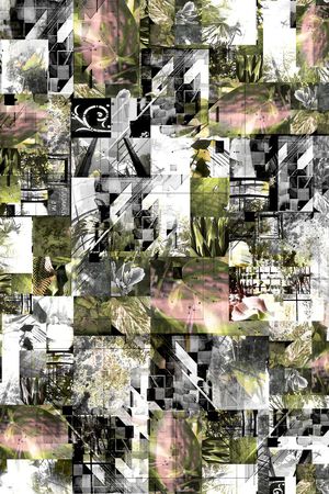 棕榈叶印花华亿平台图片