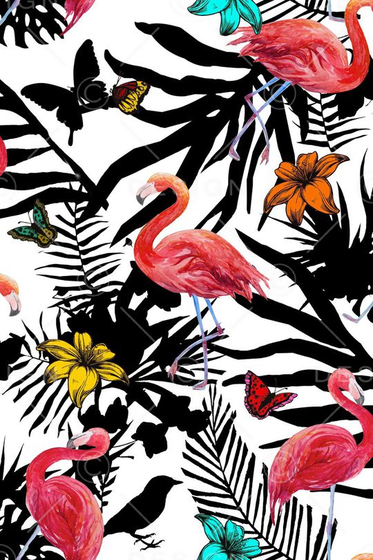 火烈鸟印花华亿平台图片