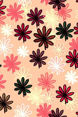 时尚花卉印花华亿平台图片