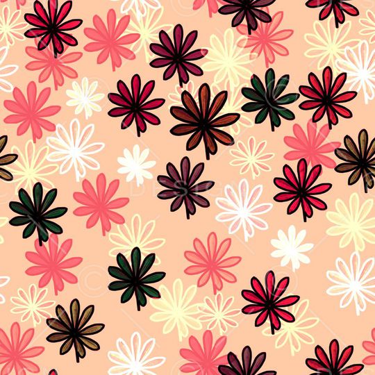 时尚花卉印花华亿平台图片