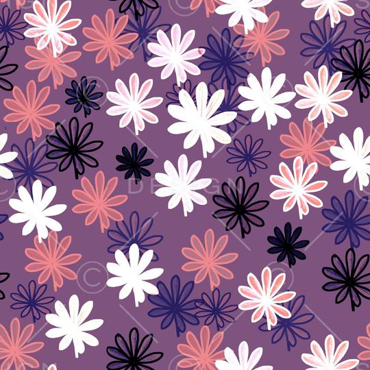 时尚花卉印花华亿平台图片