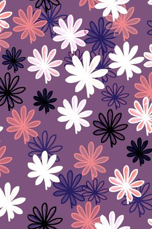 时尚花卉印花华亿平台图片