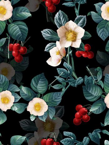 植物印花华亿平台图片