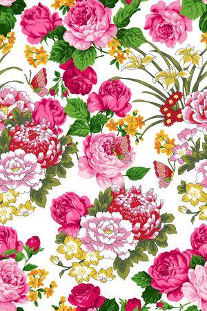 乱花印花华亿平台图片