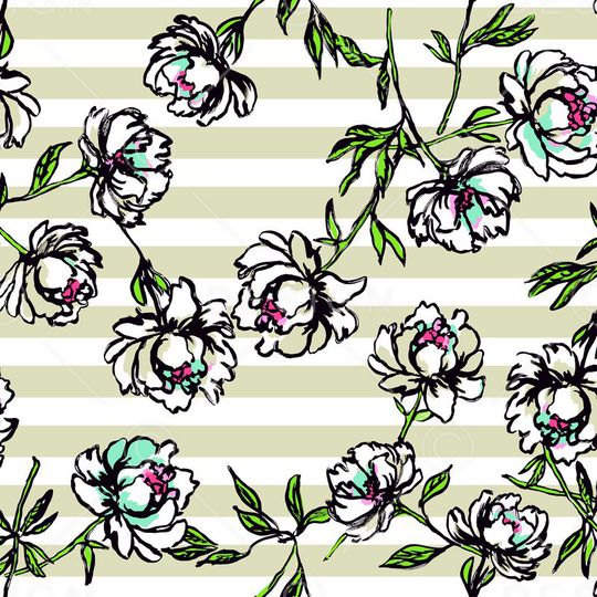 条子和花印花华亿平台图片