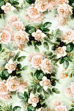 手绘水彩印花华亿平台图片