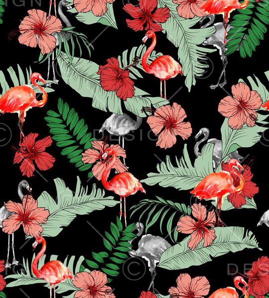 棕榈叶印花华亿平台图片