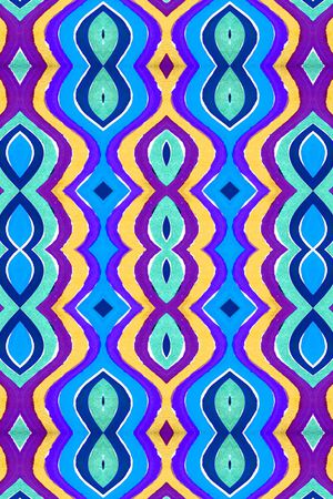 民族风条纹印花华亿平台图片