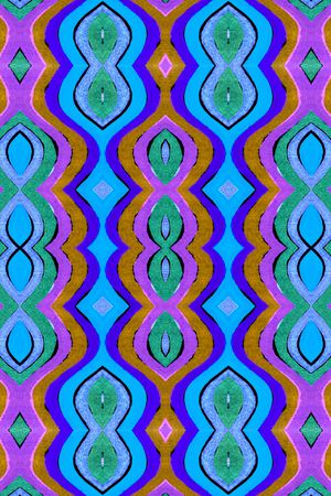 民族风条纹印花华亿平台图片