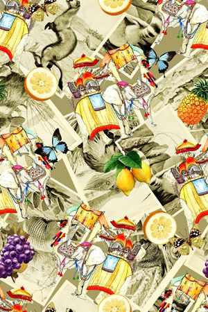 抽象印花华亿平台图片