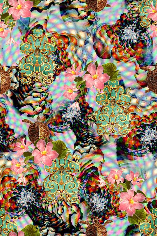 抽象印花华亿平台图片