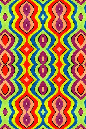 民族风条纹印花华亿平台图片