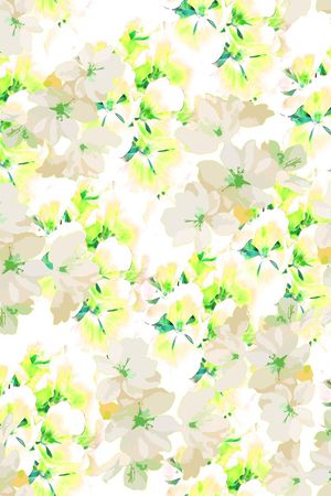 水彩风格花卉印花华亿平台图片