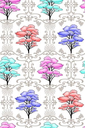 波浪条纹印花华亿平台图片