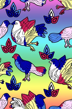 喜鹊印花华亿平台图片