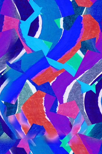 673301-块面条纹艺术色块