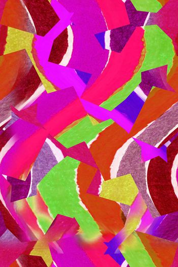 673319-块面条纹艺术色块