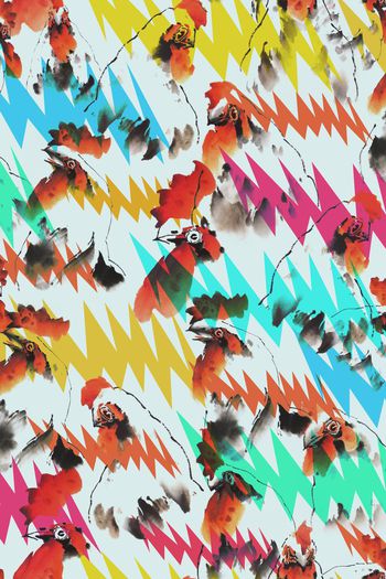 锯齿印花华亿平台图片