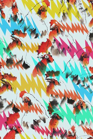 锯齿印花华亿平台图片