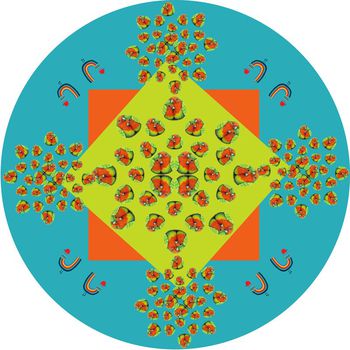 673354-10287 儿童卡通地毯（圆）-2