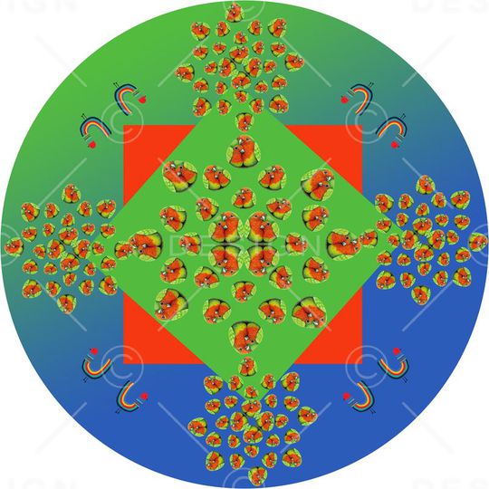 儿童卡通地毯印花华亿平台图片