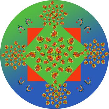 673355-10287 儿童卡通地毯（圆）-2