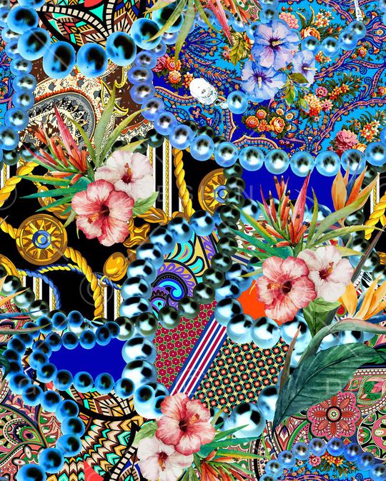 欧式印花华亿平台图片