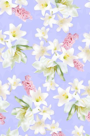 小清新花卉印花华亿平台图片