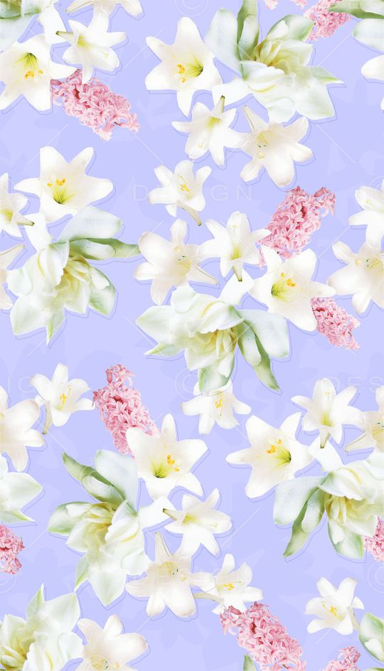 小清新花卉印花华亿平台图片