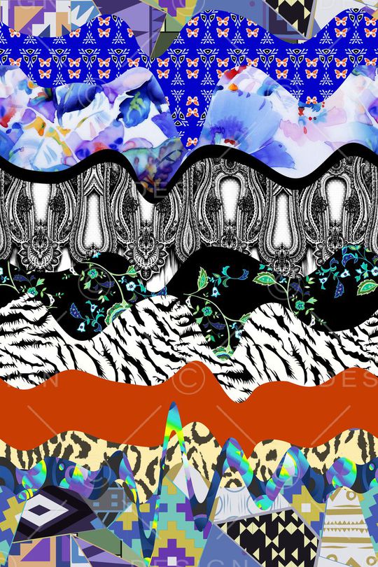 波西米亚印花华亿平台图片