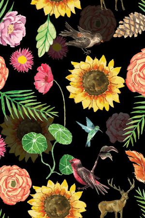 植物印花华亿平台图片