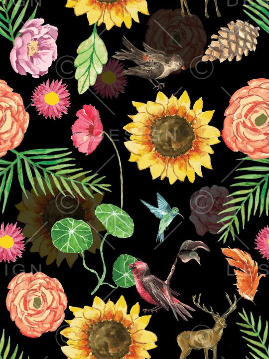 植物印花华亿平台图片