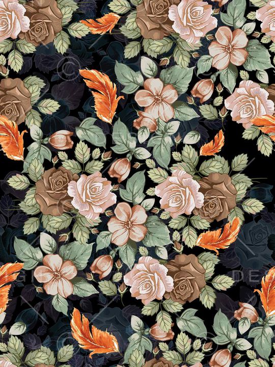 植物印花华亿平台图片