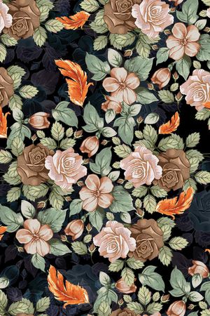 植物印花华亿平台图片