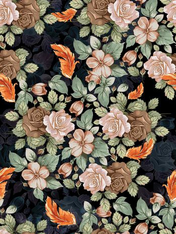 植物印花华亿平台图片