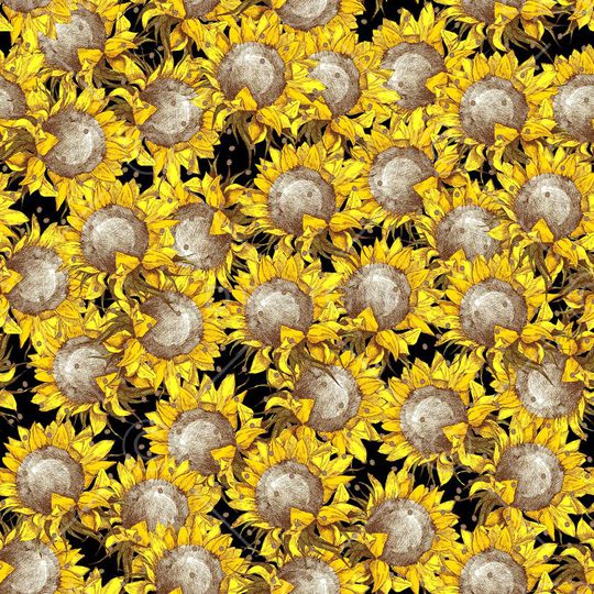 向日葵印花华亿平台图片