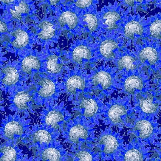 向日葵印花华亿平台图片