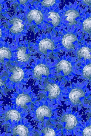 向日葵印花华亿平台图片