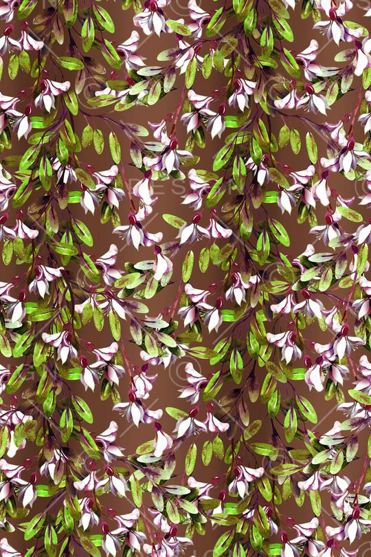 田园风印花华亿平台图片