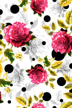 花卉印花华亿平台图片