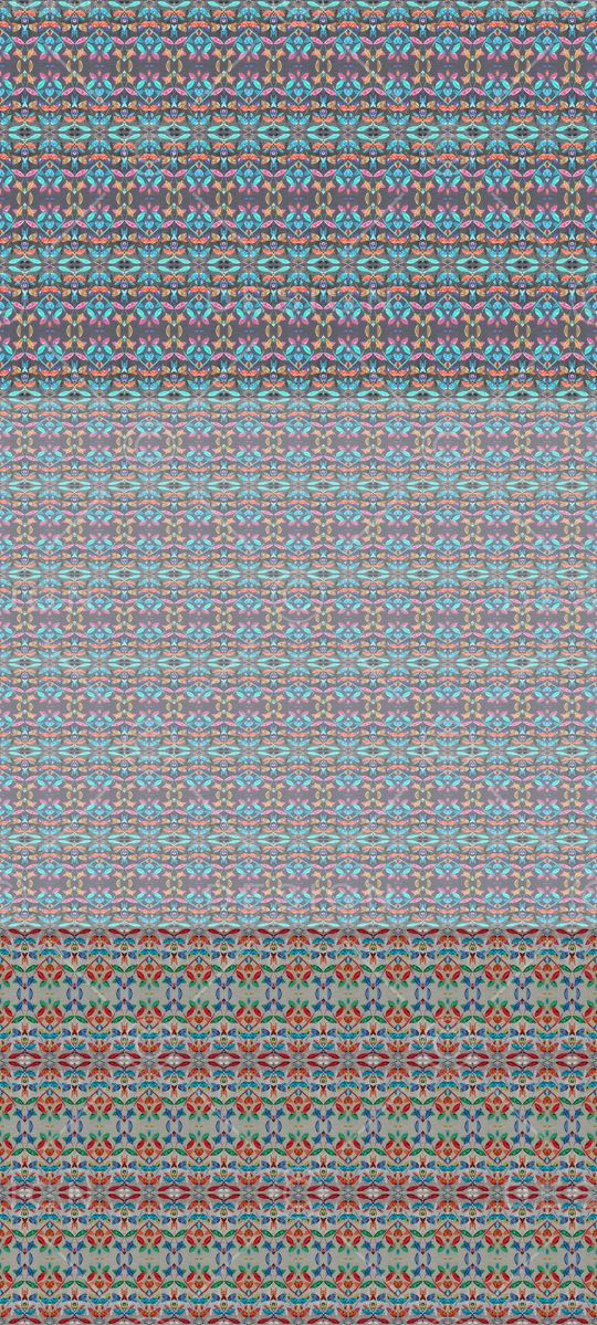 几何炫彩印花华亿平台图片